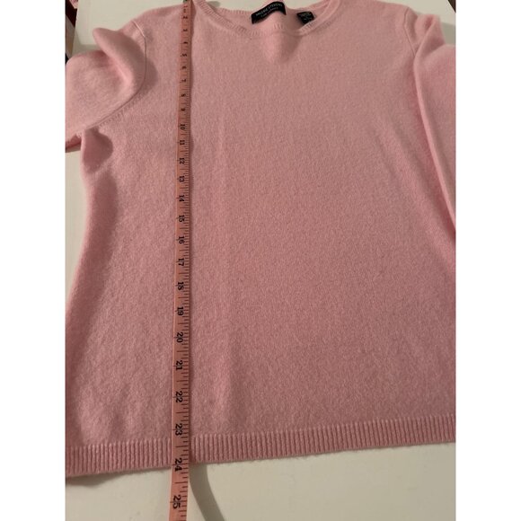 Valerie Stevens Women Pink 2-Ply Cashmere Sweater Size L - Picture 4 of 5